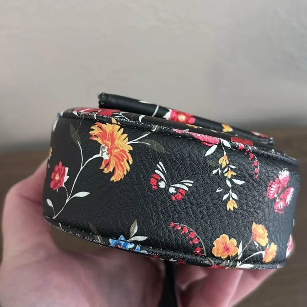 Multi Sac Small Black Multicolor Floral Crossbody Bag